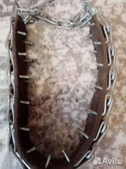 Ошейник натуральная кожа