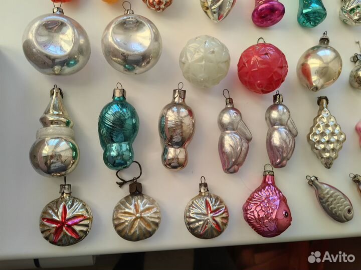 Новогодние елочные игрушки на елку СССР