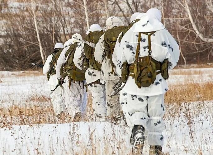 Белый маскхалат (маскировочный костюм) Клякса