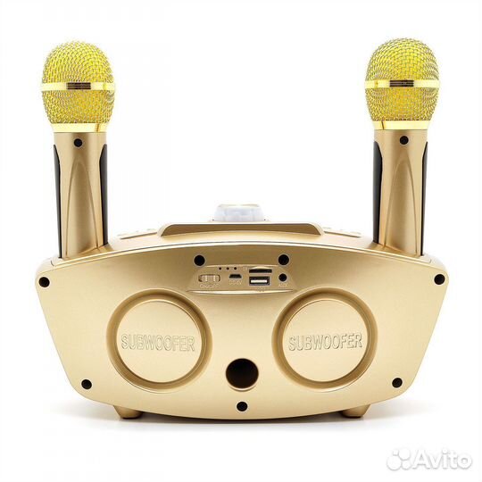 Портативная караоке система sdrd SD-306 золотая