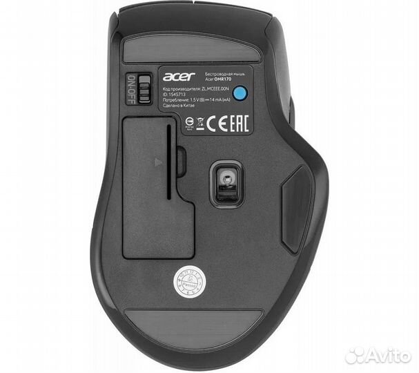 Беспроводная мышь Acer OMR170, черный