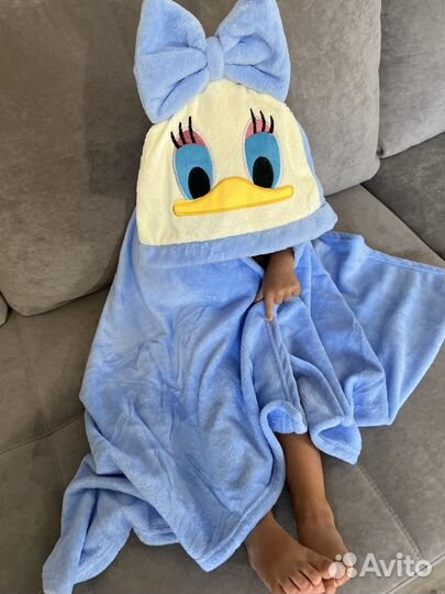 Детское полотенце с капюшоном новое