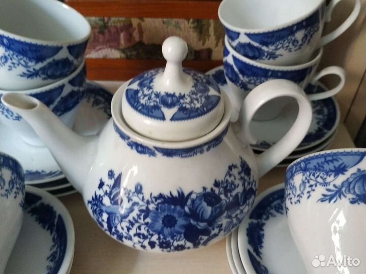 Сервиз kahla GDR, 19 предметов, на 6 персон