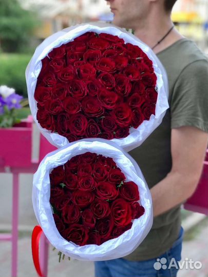 Цветы розы букет