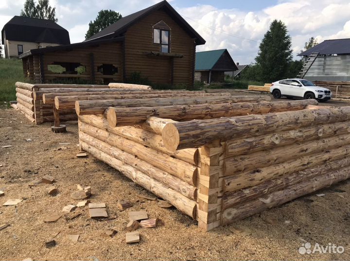 Срубы домов и бань