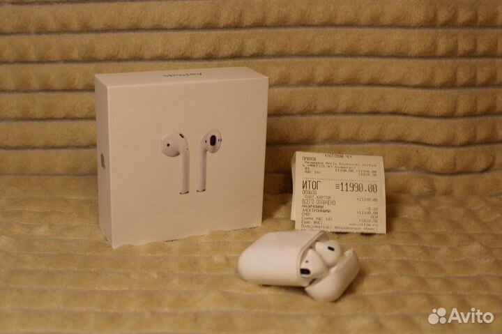 Apple airpods оригинал с чеком