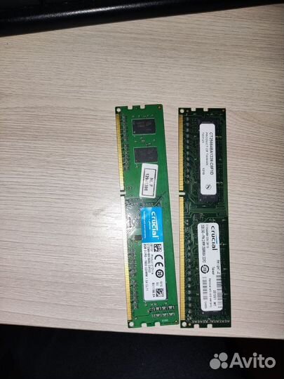 Оперативная память ddr3 2gb 2шт