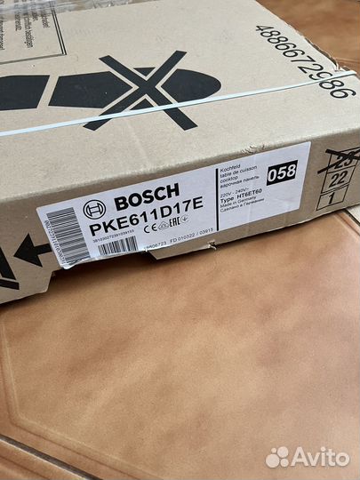 Варочная панель электрическая bosch