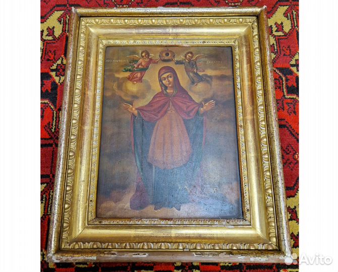 Старинная икона Богородицы Всех скорбящих Радость