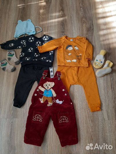 Вещи пакетом на мальчика,рост74-80см