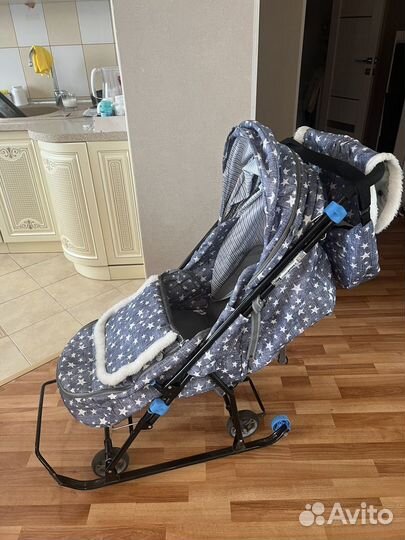 Детские санки коляска