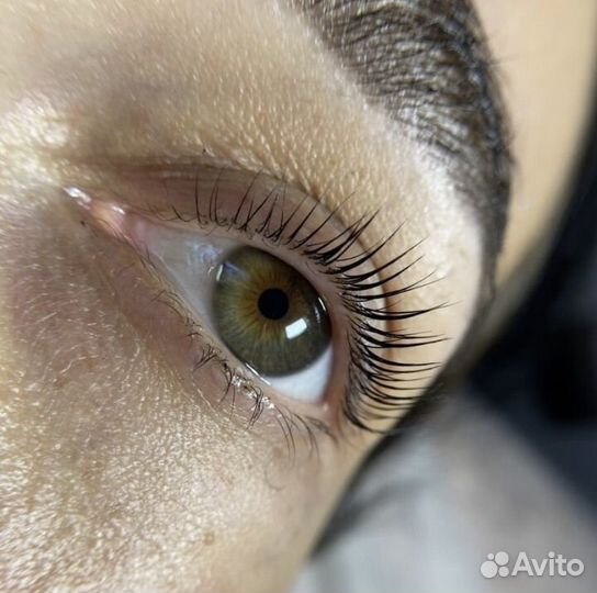 Ламинирование ресниц, полировка волос