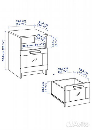 Тумба прикроватная IKEA