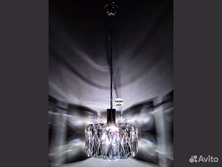 Светильник подвесной хрустальный редкий СССР