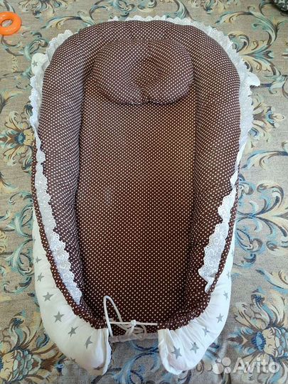 Кокон гнездышко для новорожденных большой