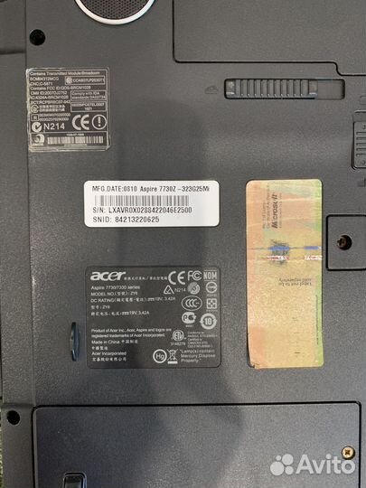 Ноутбук Acer aspire 7730Z-323G25Mi