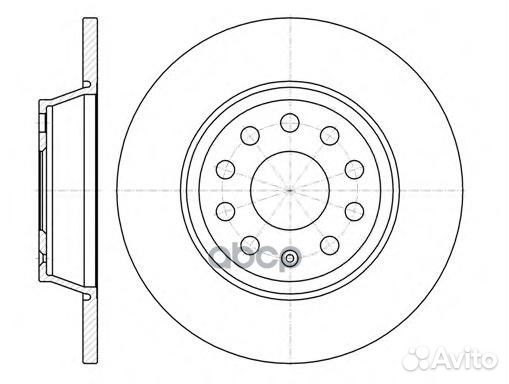 6973.00 диск тормозной задний VW Passat 1.6/2