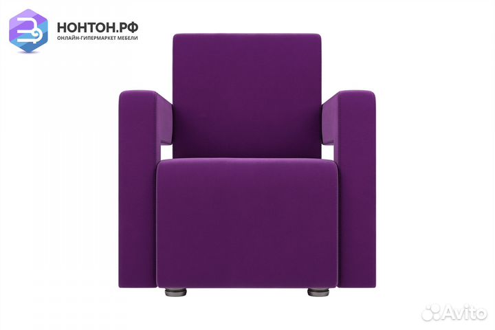 Кресло Рамос микровельвет фиолетовый