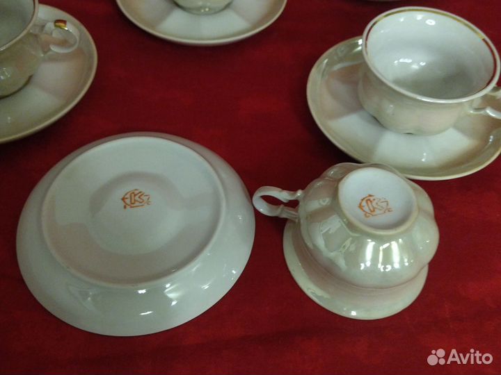 Винтаж Кофейные пары, сервиз Коростень на 6 персон