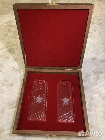 Погоны сувенирные хрустальные