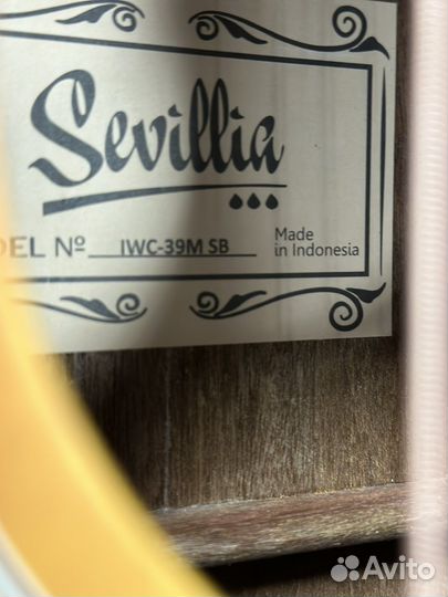 Гитара акустическая sevillia индонезия