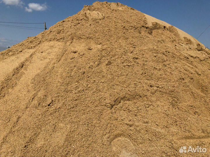 Песок карьерный строительный сеянный намывной