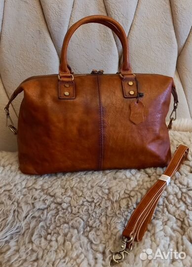 Мужская сумка тоут натуральная кожа премиальная