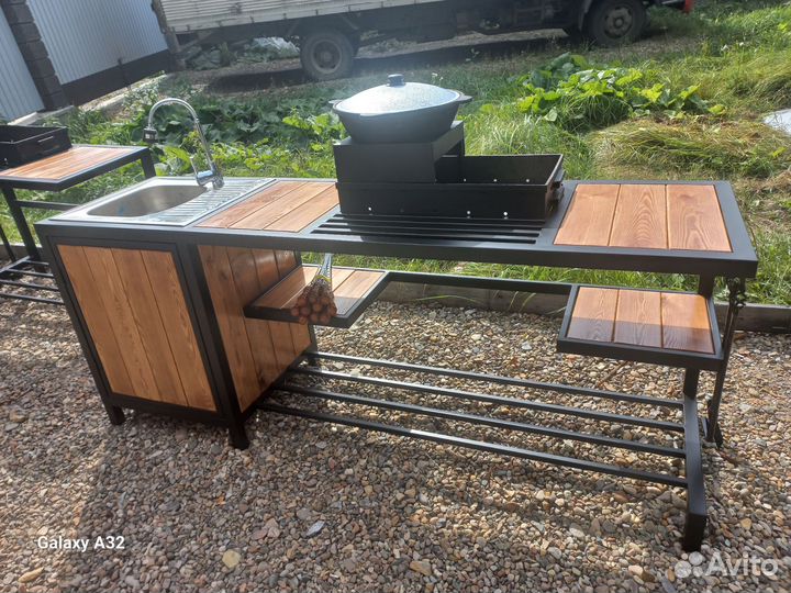 Мангал с мойкой