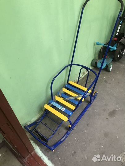 Детские санки с колесами