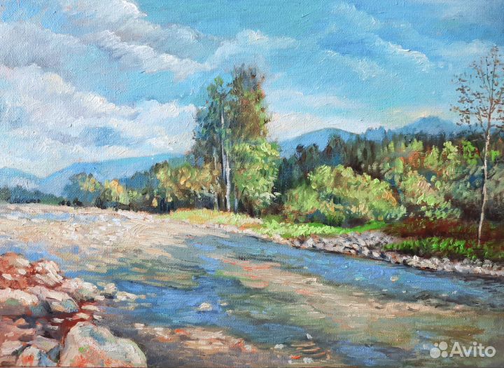 Картина маслом живопись пейзаж