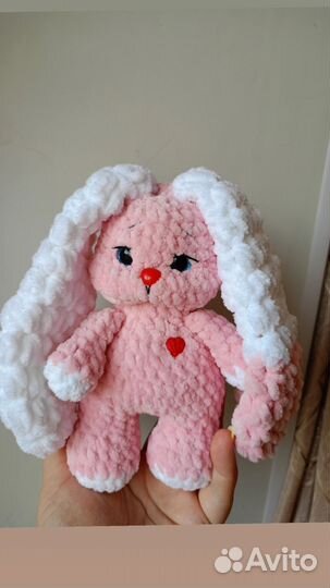 Плюшевый зайка ручной работы