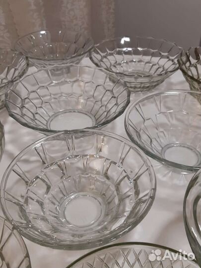 Стеклянные салатники. СССР. Винтаж