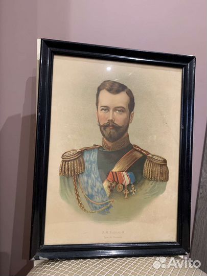 Старинный портрет Николая 2