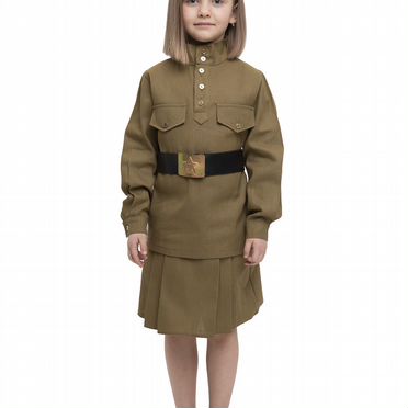 Военная форма для девочки р.140-146 брак