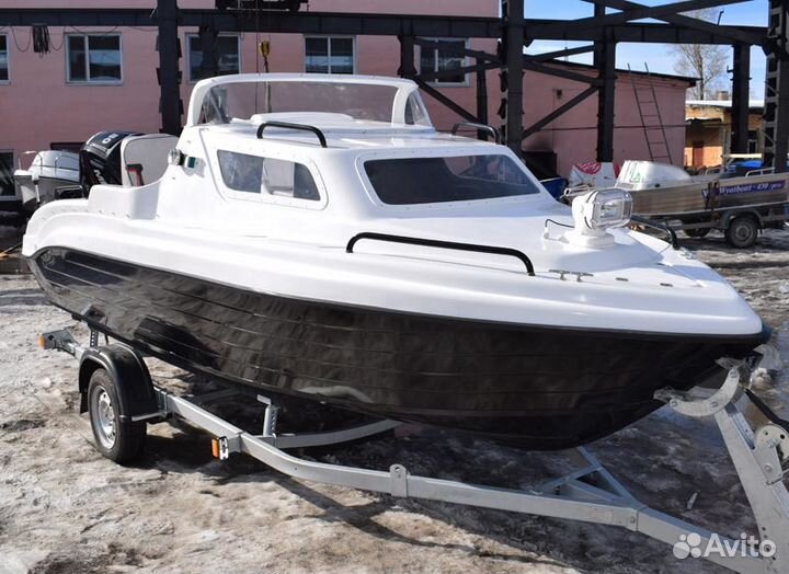 Новый комбинированная лодка с каютой Неман 500