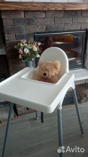 Стульчик для кормления IKEA antilop с чехлами