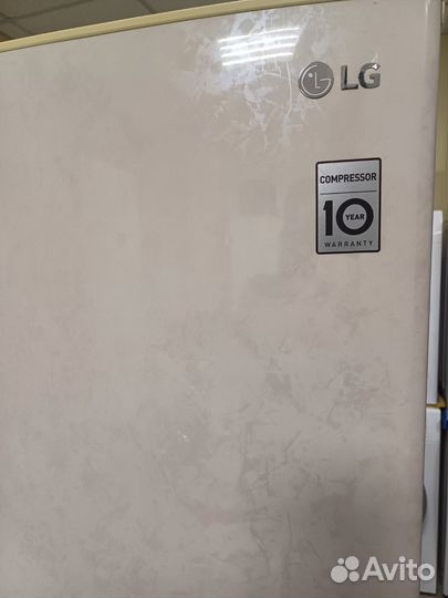 Холодильник LG. No Frost. Бежевый. Доставка