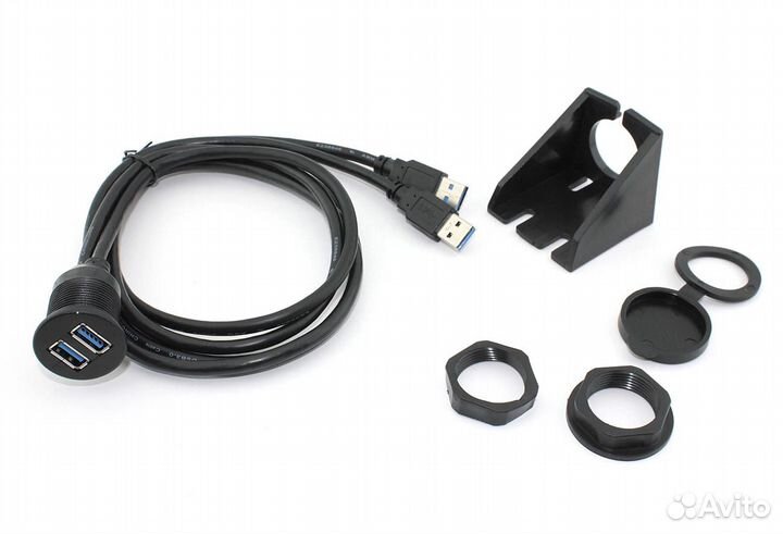 Кабель USB 3.0 двойной для монтажа