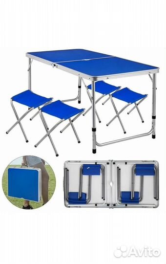 Стол складной+4 стула