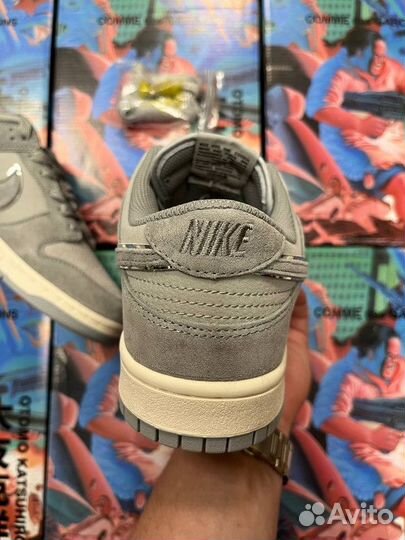 Кроссовки Nike Dunk Low Steam boy grey