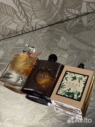 Духи Black opium, Gucci Bloom, Lancôme