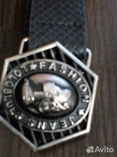 Ремень женский кожаный черный