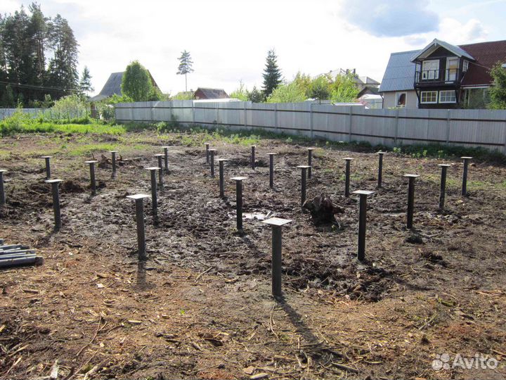 Ремонт фундамента Подъем дома