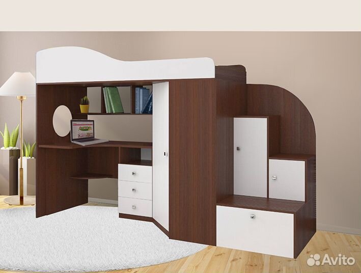 Кровать чердак Кадет 1. Новая. Все цвета