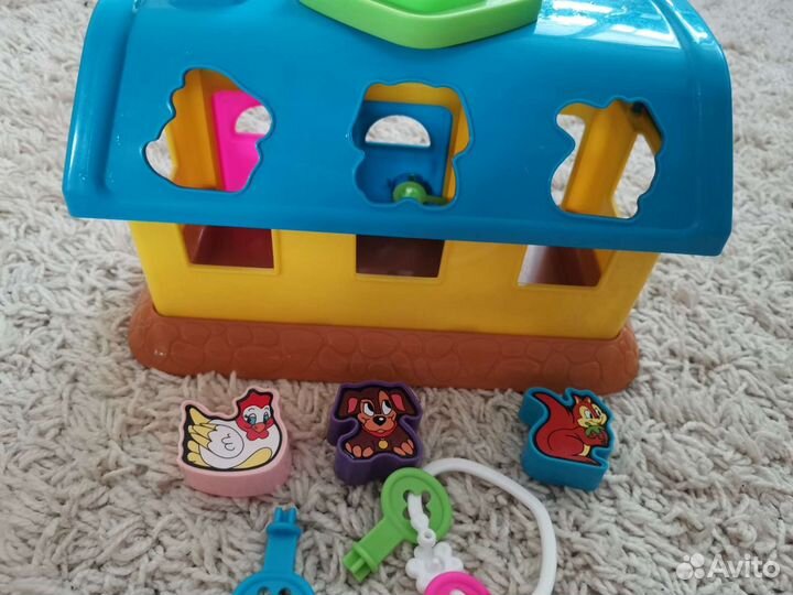 Грузовик автомобиль бортовой + домик для зверей