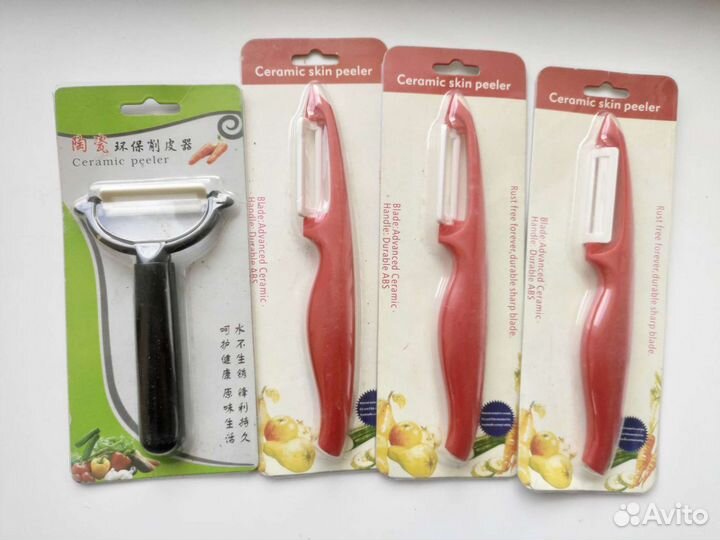 Нож керамический, овощечистка