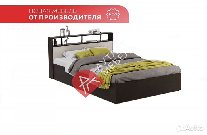 Кровать двуспальная с подъемным механизмом