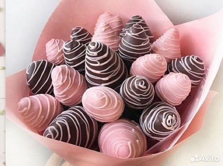 Букет из клубники в шоколаде