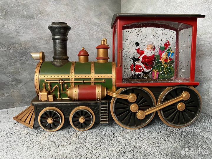 Музыкальный фонарь новогодний Паровоз