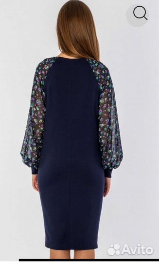Платье трикотажное женское, размер 52 54